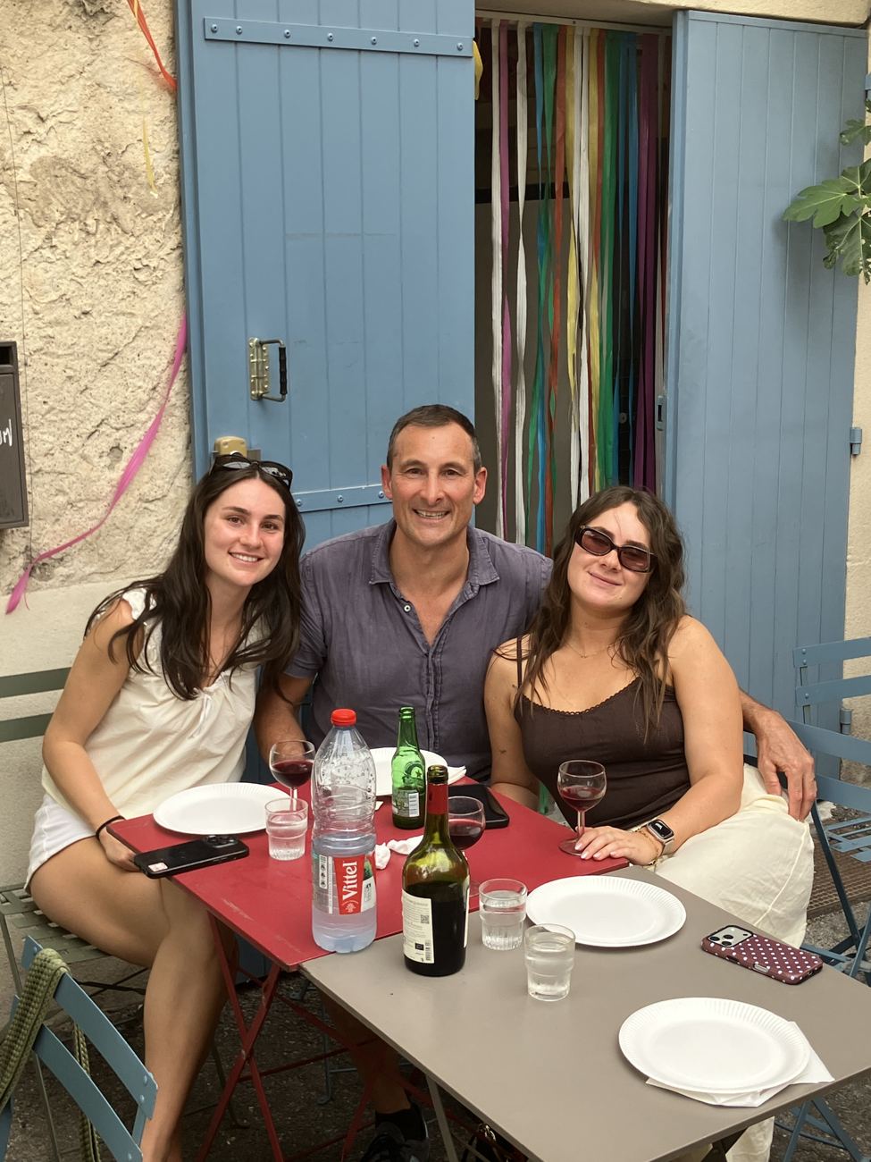 Lunch on the red cloth