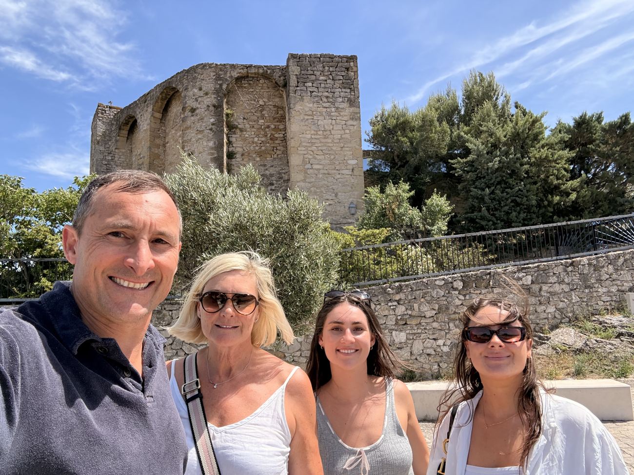 Four at the ruin