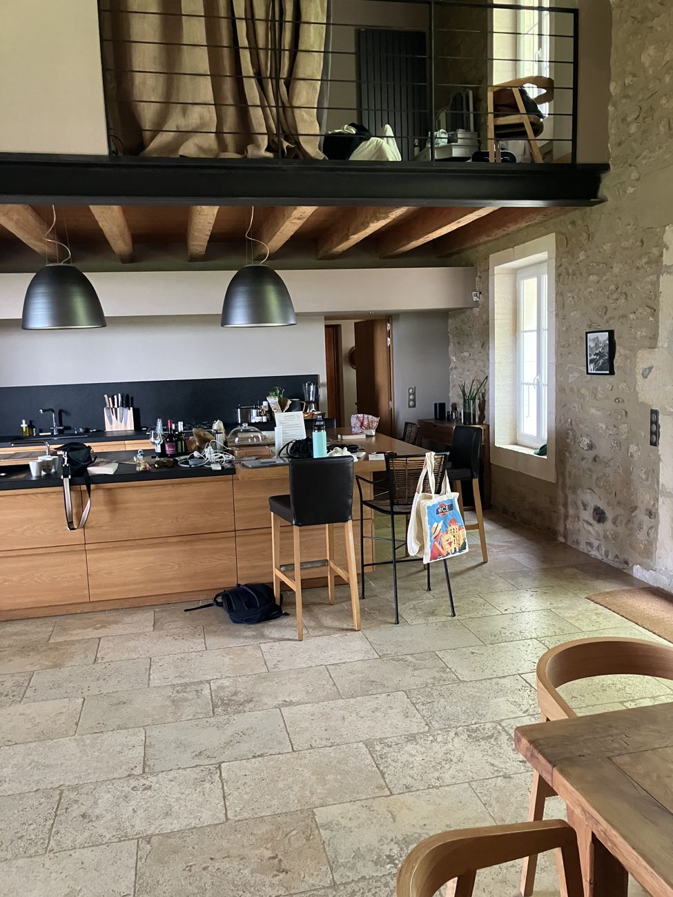 The villa kitchen