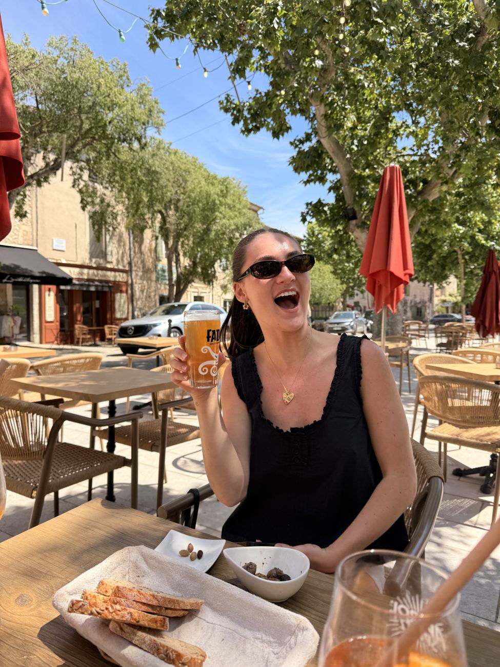 The laugh that carried the terrace