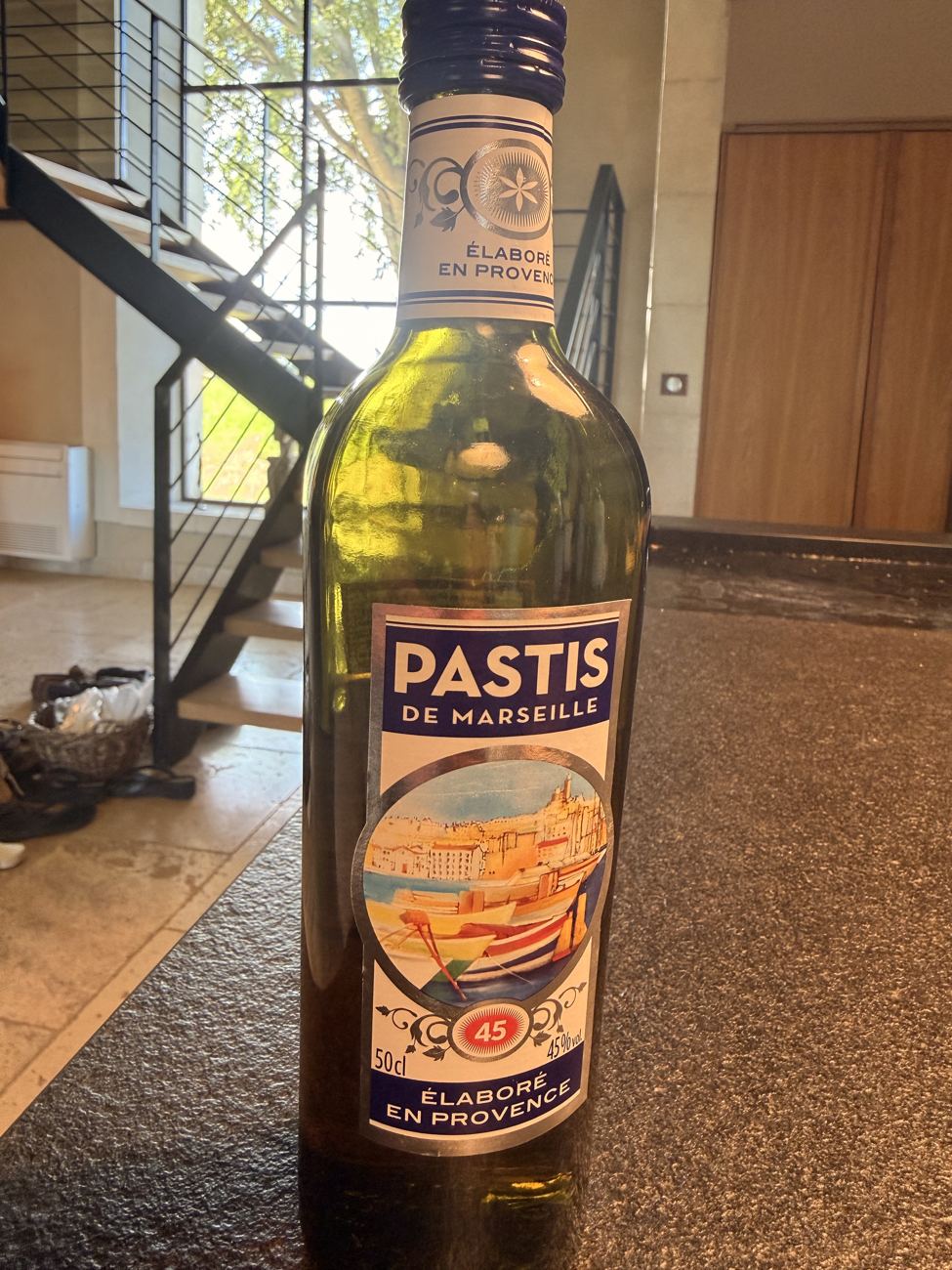 Pastis, as required by law