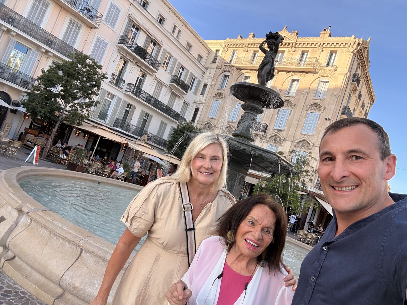 Three at the fountain