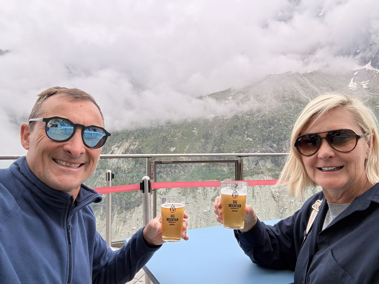 A glass at altitude