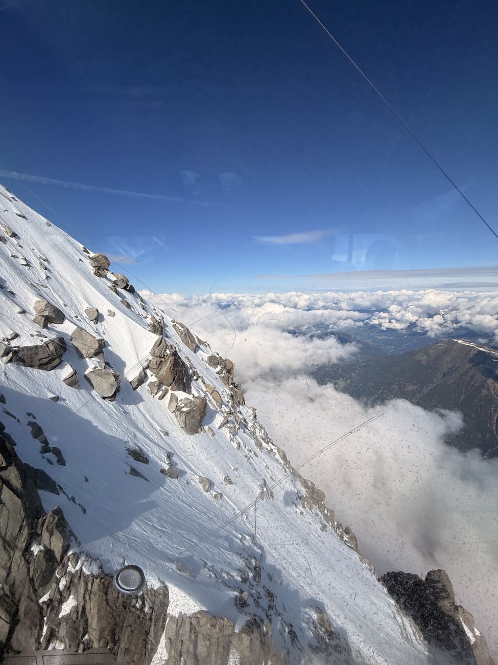 Snow above the clouds