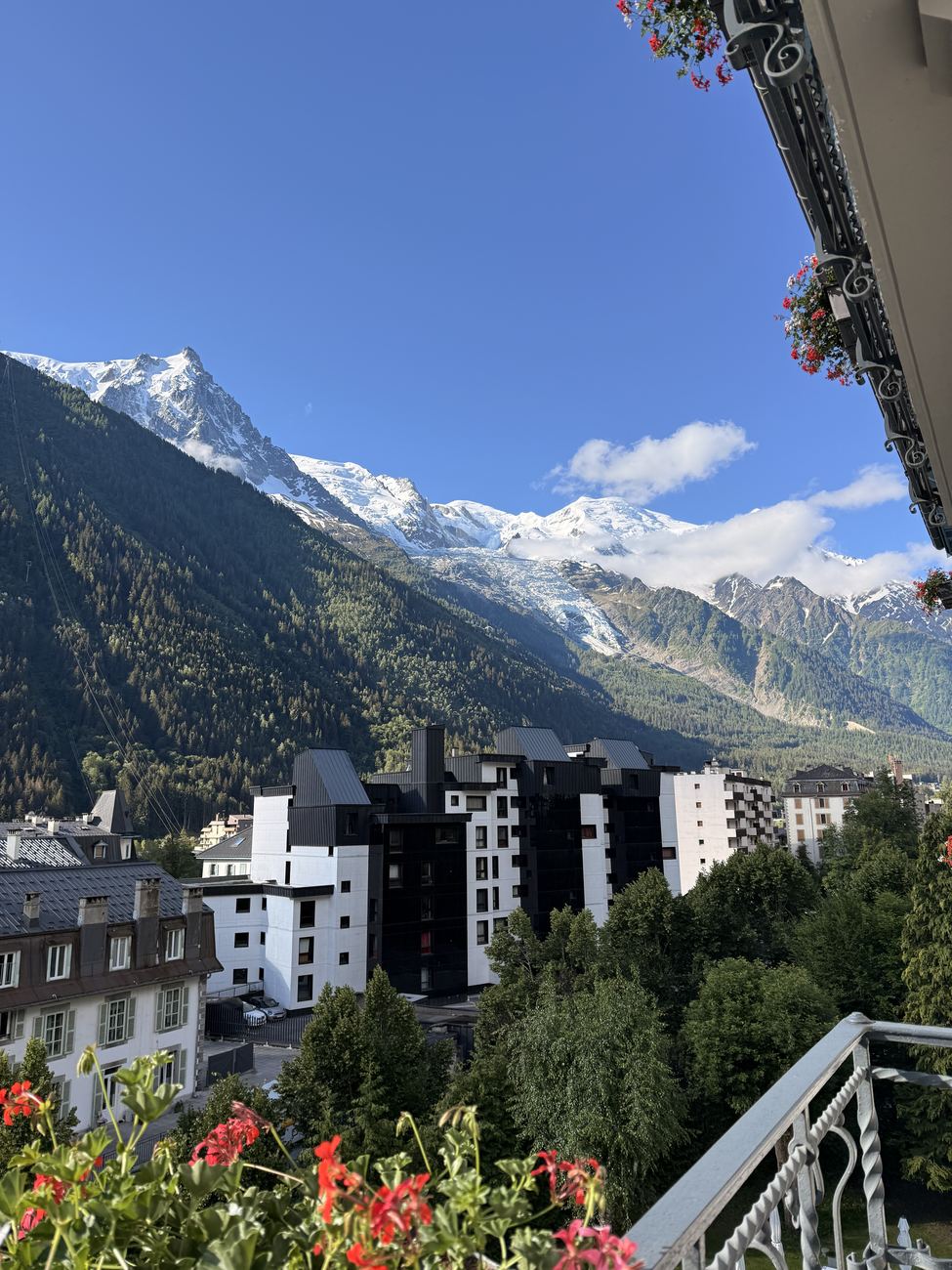 Geraniums and glaciers