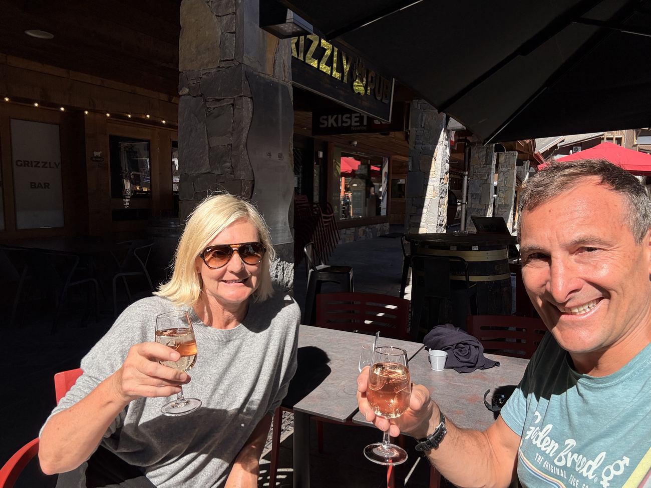 A glass at the Grizzly
