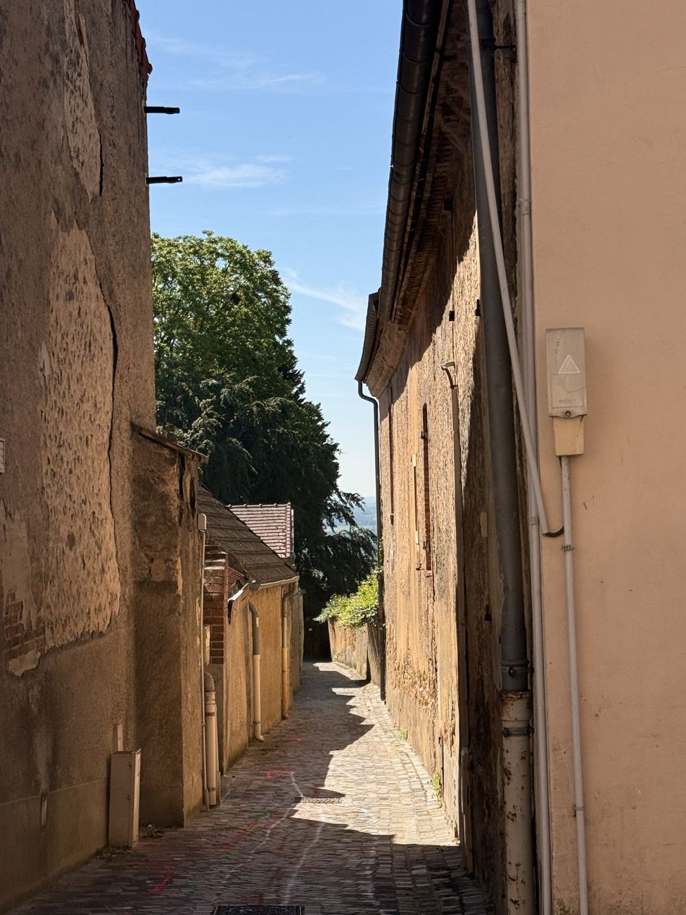 Between the walls