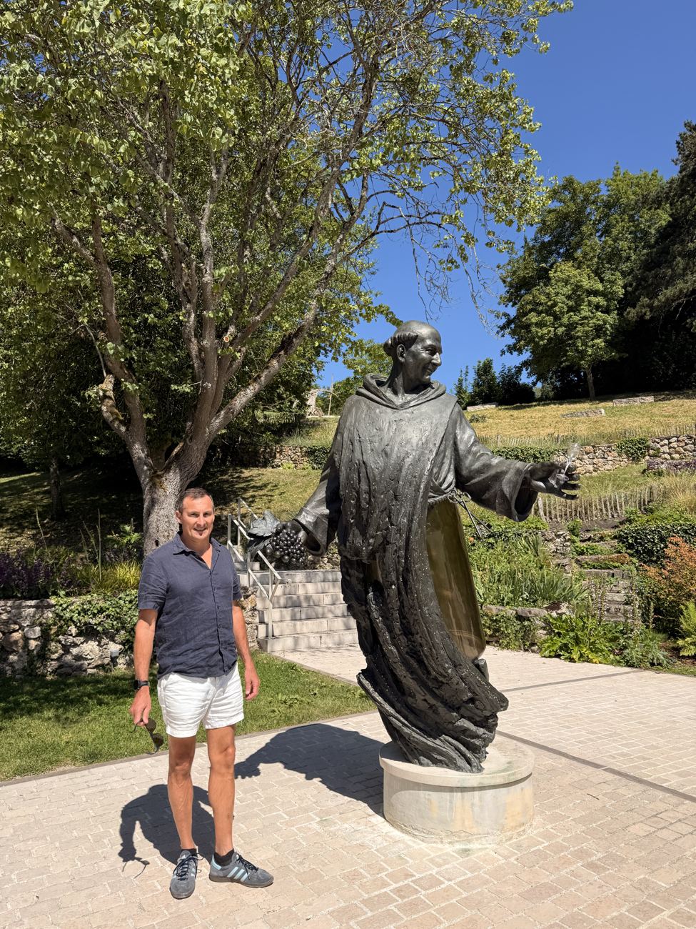 Keeping the monk company