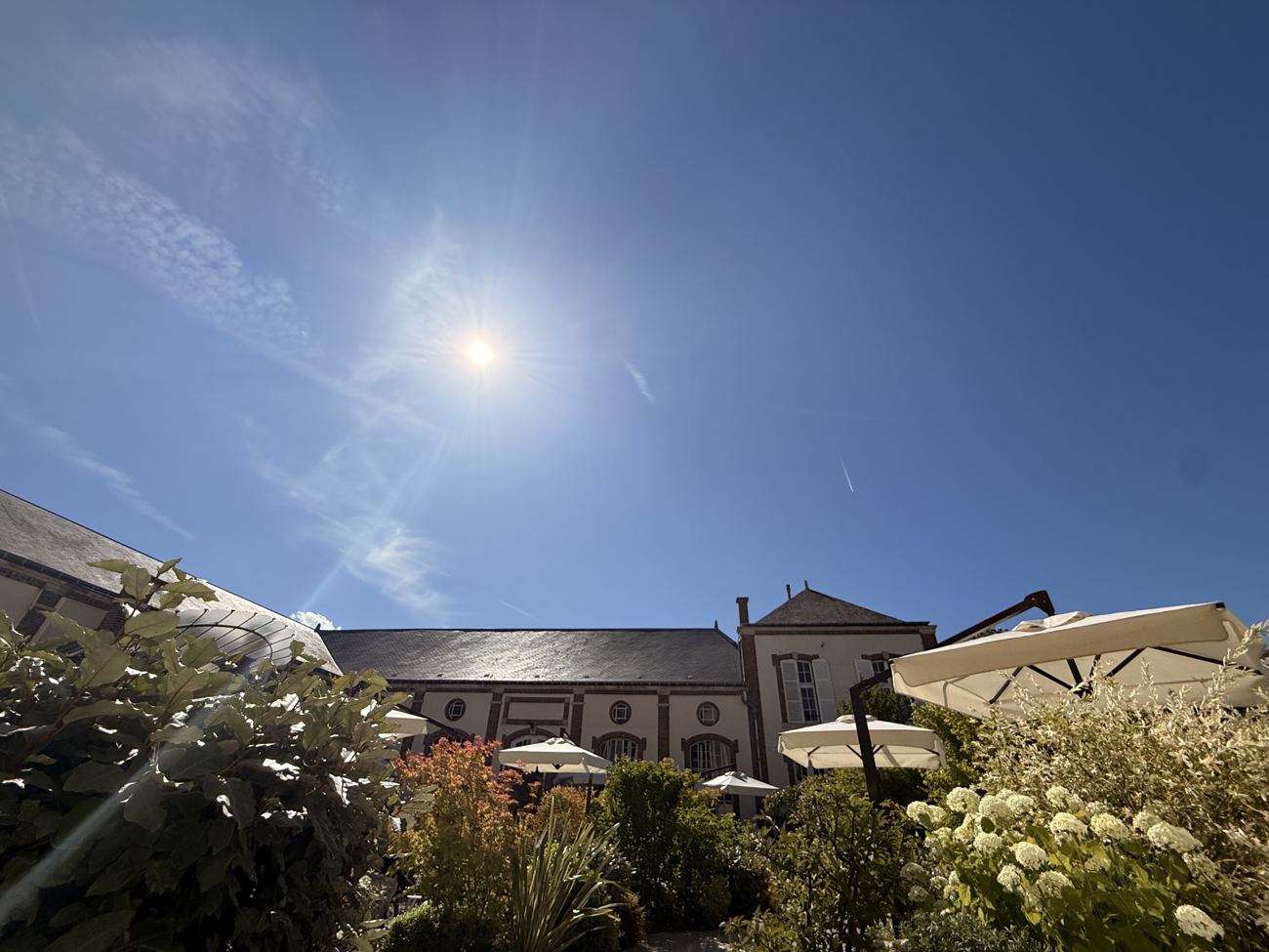 Sun over the courtyard
