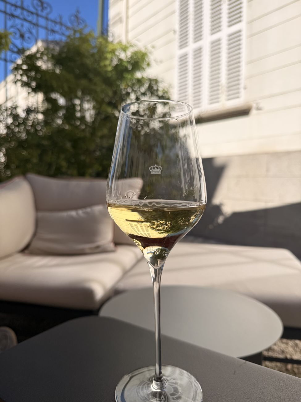 Evening in the glass